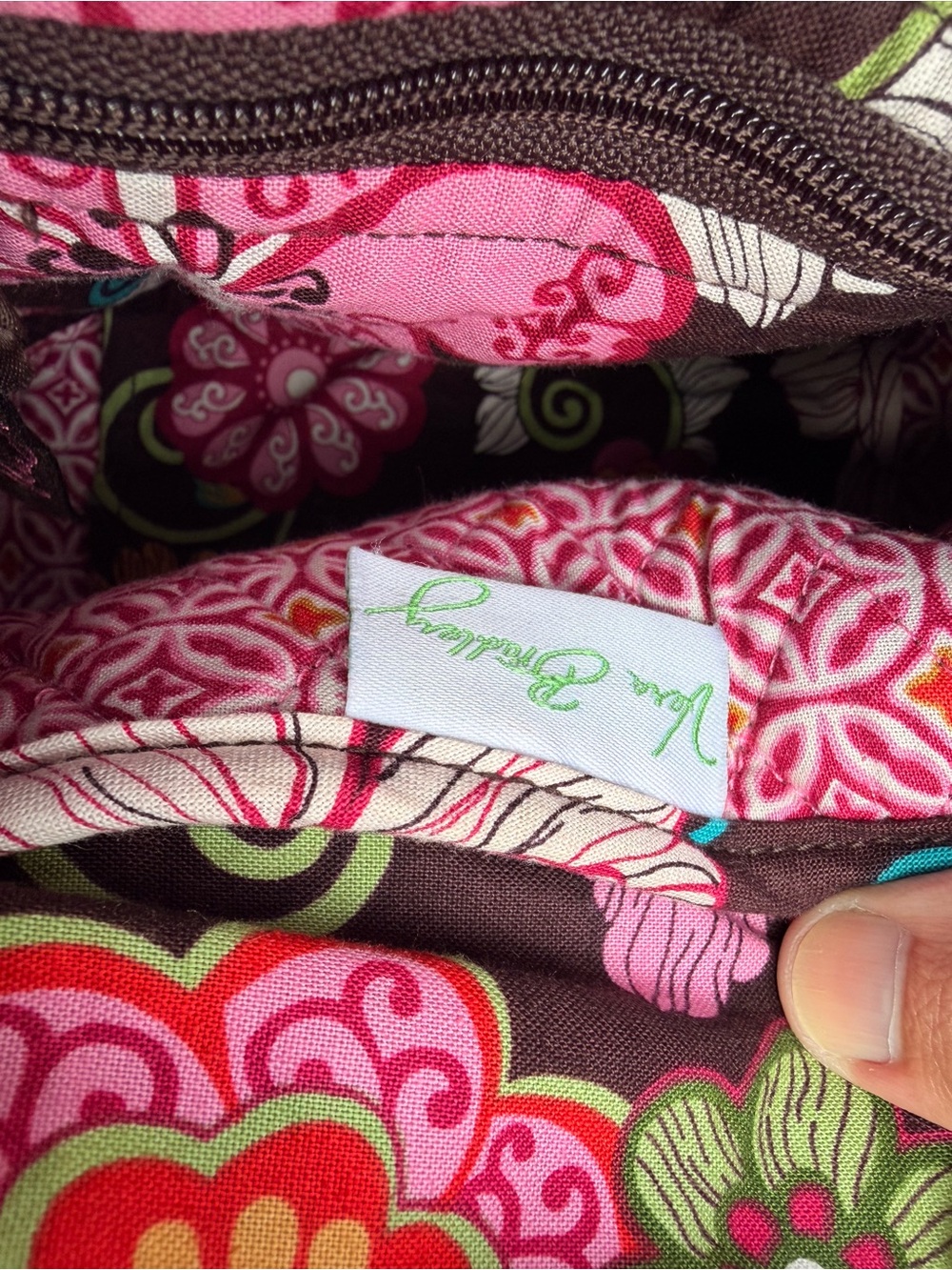 Vera Bradley Quilted Floral Tote Bag - Pink Multi - Picture 3 of 5